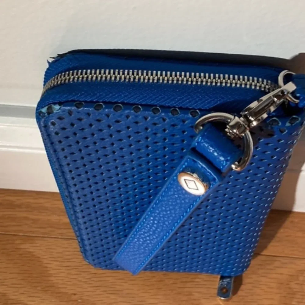 Jewell Royal Blue Zippered Long Wallet Excellent Used Condition - Picture 3 of 6